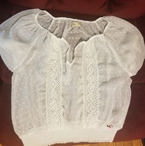 White Hollister top/shirt